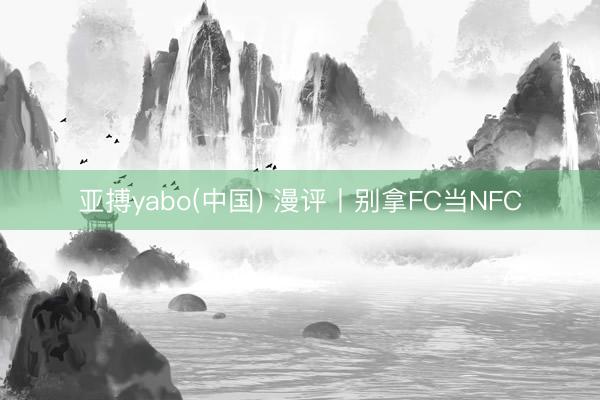 亚搏yabo(中国) 漫评丨别拿FC当NFC