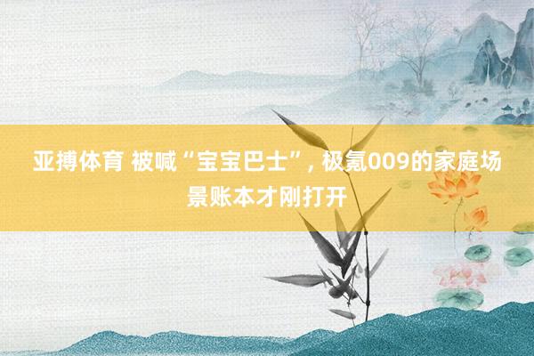 亚搏体育 被喊“宝宝巴士”, 极氪009的家庭场景账本才刚打开